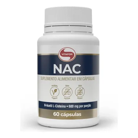 Suplemento Alimentar Nac 60 Cápsulas Sem Sabor Vitafor