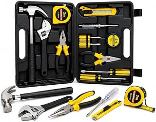 Kit de Ferramentas Maleta Completa Jogo Caixa Ferramentas Reparo Domesticos, Estojo Compacto,