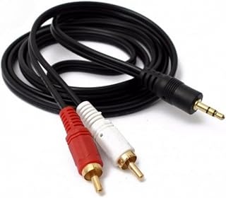 Cabo Auxiliar P2 Macho X Rca Macho Audio 1,5m P/Som/Tv/Home Theater Audio Video(3 Unidades)