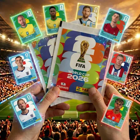 Kit Com 100 Envelopes Lacrados Para Colecionar Figurinhas Da Copa Do Mundo Fifa 2026 Panini Copa Do