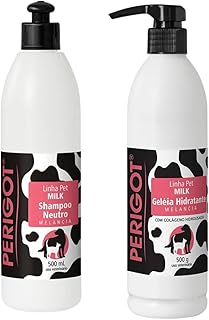 Kit Shampoo Neutro Melancia 500ml e Geléia Hidratante Milk Melancia Para Cães e Gatos Perigot