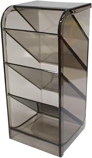 Organizador Diagonal Fumê Selado Maxcril – Porta Objetos em Poliestireno para Canetas, Lápis,