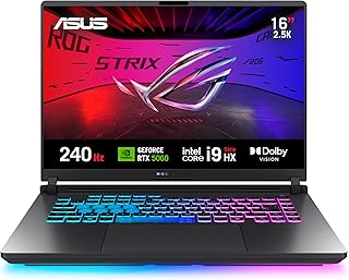 Notebook ASUS ROG Strix G16, Intel Core i9, RTX 5060, 16 GB, 512 GB SSD W11 Home, 16.0'', Eclipse