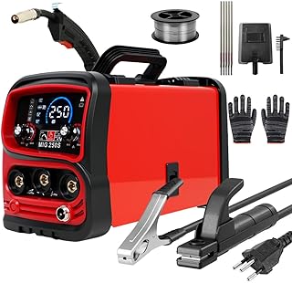 FINYQBET Máquina de Solda 3 em 1 MIG/TIG/MMA, Portátil e Segura, com Tela Grande, Máquina de Solda