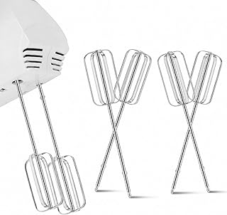 4 peças de batedeira manual de substituição - acessórios de misturador manual de aço inoxidável de