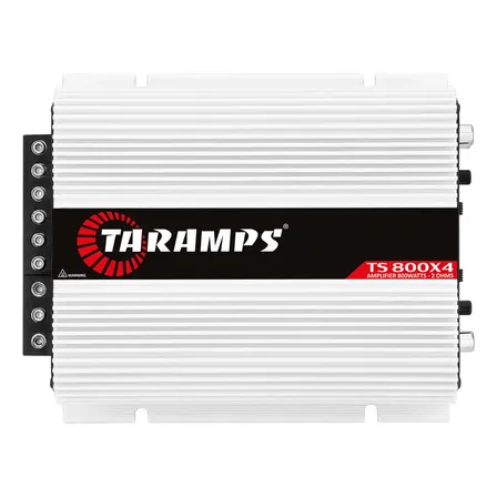 Amplificador Taramps Ts 800x4 800w 4 Canais Para Som Automotivo Branco