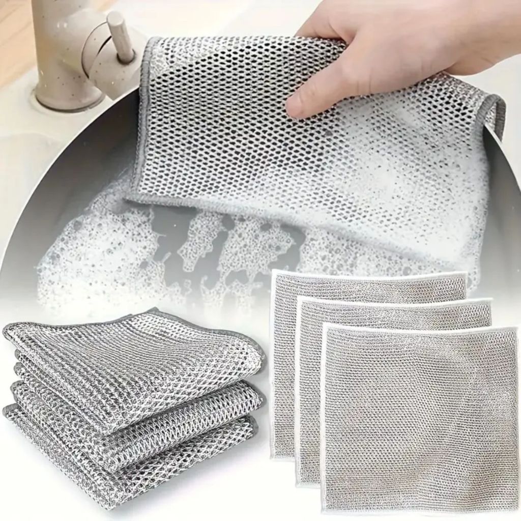 Kit 6/12/18/24 Panos De Limpeza Aço Premium Arear Panela Fogão Toalha Louça Tira Gordura