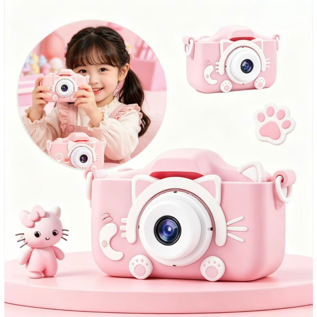 Câmera Digital Infantil , Tomada De Fotos Reais , Filmadora Mini Máquina Fotográfica Tira E Filmes