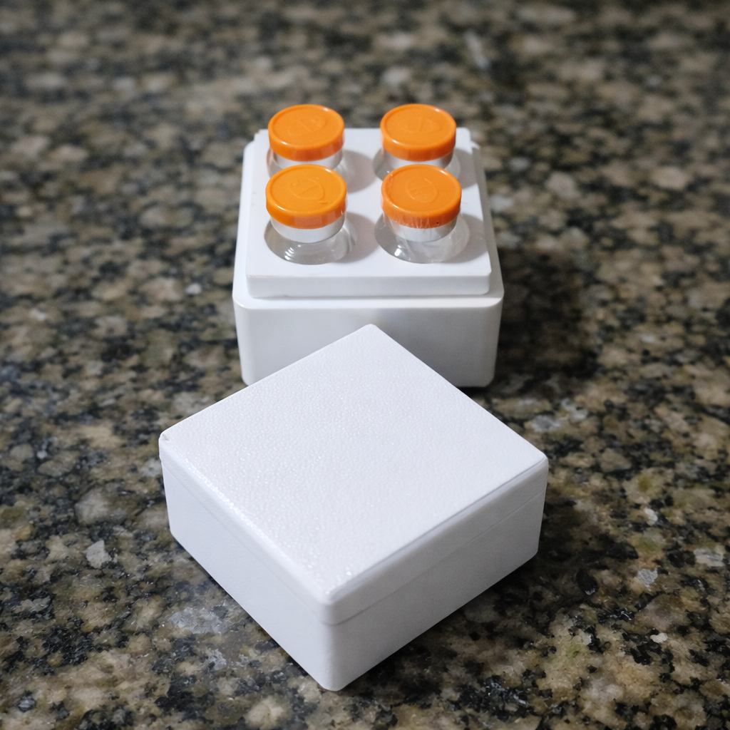 Caixa Porta Ampolas 3ml a 5ml Case Organizadora p/ Tirze para 4 frascos para vacinas e injeções