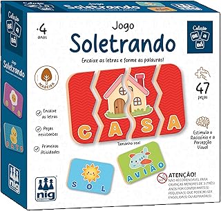 Jogo Soletrando, Madeira Be a Bá, Nig Brinquedos