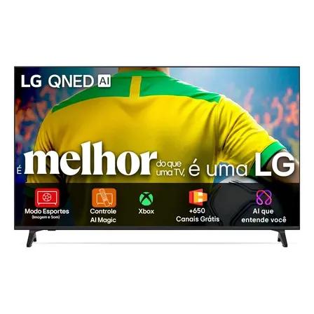 Smart Tv 4k 65  LG Qned73 Portal De Games Processador Ai 7 Ger8 4k Super Upscaling Google Cast