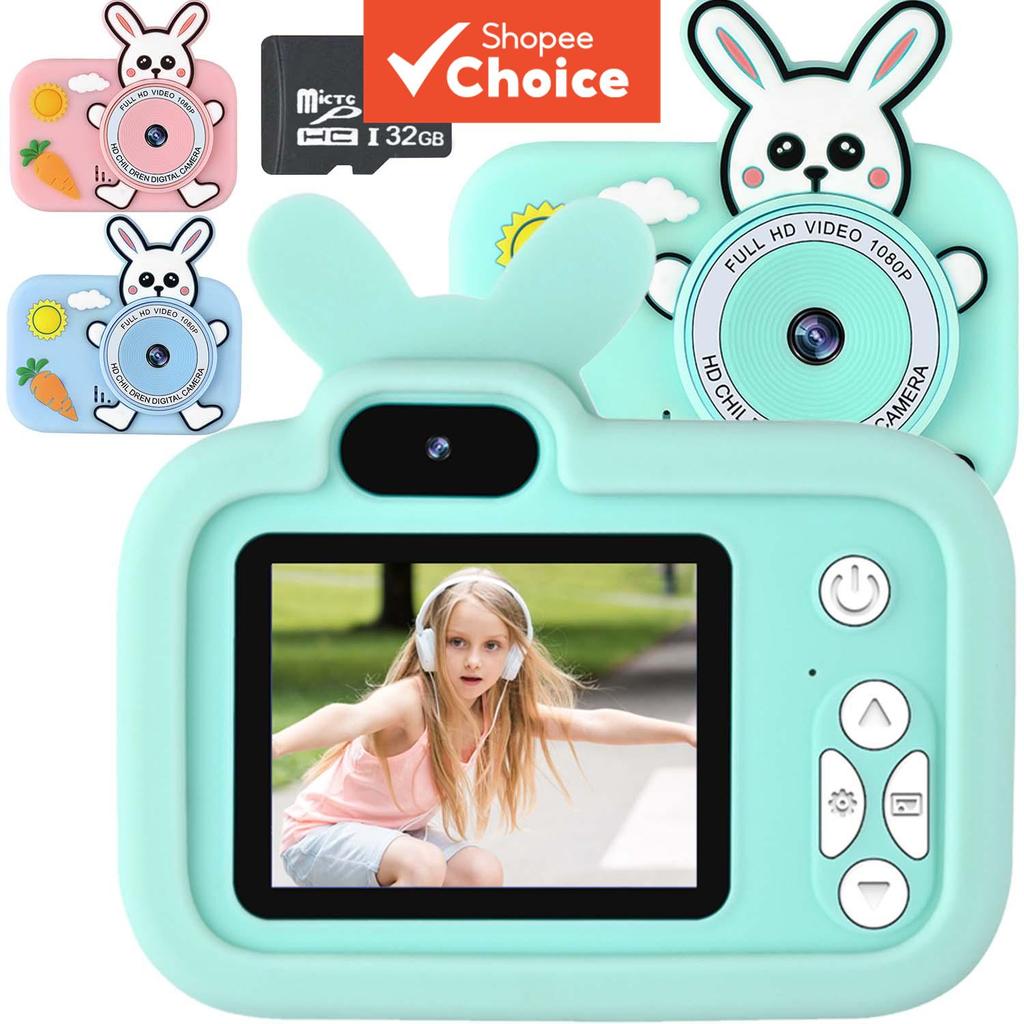 Câmera Infantil 1080P HD Digital Para Crianças Com Cartão De 32 Gb Presentes