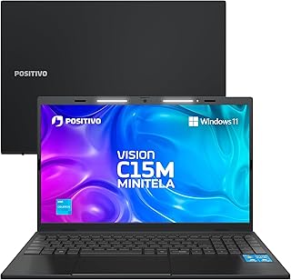 Notebook Positivo Vision C15M Intel Celeron N4500 Windows 11 Home 4GB RAM 128GB eMMC Tela 15" Full