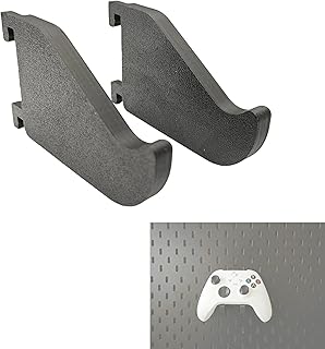 2Pcs Game Controller Holder for IKEA Skadis Pegboard, Controller Wall Stand Mount, Compatible with