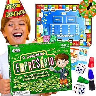 Jogo O pequeno empresario jogos de tabuleiro infantil pedagógicos educativos brinquedo educacional