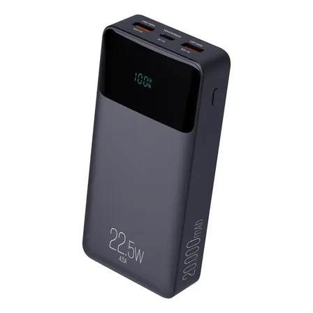 Power Bank Pro 20000mah ELG Pb200bk, Bateria Portátil Universal, Carga Rápida, Display Indicador,