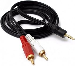 Cabo Auxiliar P2 Macho X Rca Macho Audio 1,5m P/Som/Tv/Home Theater Audio Video(1 Unidade)