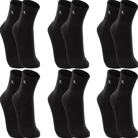 Kit 6 Pares Meias Lupo Cano Médio Esportivas Academia