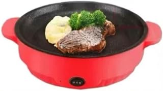 Chapa Elétrica Antiaderente 600W para Churrasco e Preparos Culinários Portáteis (220V)
