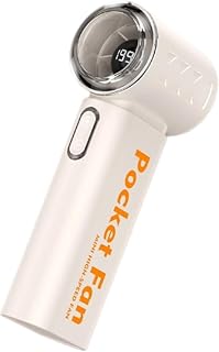 Mini Ventoinha Portátil Elétrica Eletrodomestico Compacto com Visor Digital | Mini Ventilador Pessoal De Mão Para Deslocações Praia Viagens Piqueniques Festivais Estudantes Rapaz