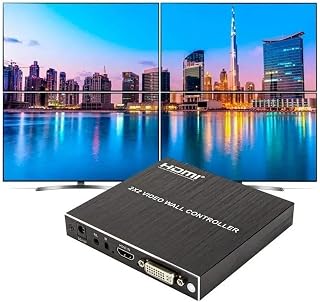 Video Wall Hdmi 2x2, 1080p Full Hd 60 Hz 4 Telas Com Audio