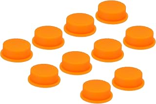 Tampa de interruptor de lanterna LED de 1,4 cm, 10 peças de capa macia de silicone para botão de