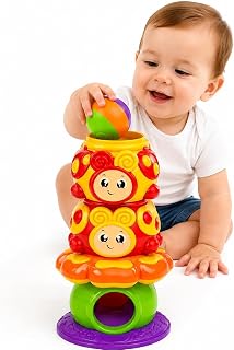 Brinquedo Infantil Educativo Joga Bolinha Joaninha | Plástico
