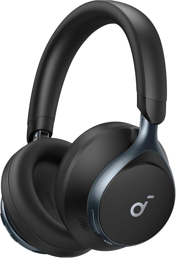 soundcore Space One da Anker, Fone de Ouvido Bluetooth 5.3 com ANC adaptivo, Headphone Gamer,