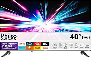 Smart TV 40" Philco Roku TV HDR10 Dolby Áudio P40CRA