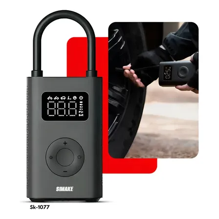 Mini Compressor Digital Simake Bomba De Encher Pneus Portátil Para Carro Bicicleta Motocicletas