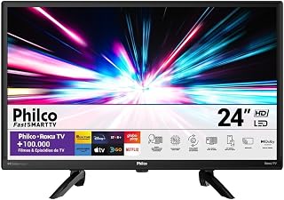 Smart TV 24” Philco PTV24G5YR2CP Roku TV Dolby Audio