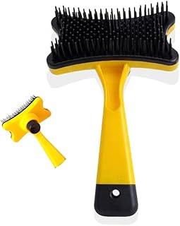Escova Rasqueadeira Profissional para Gatos Cães Removedor de Pelos com Botão Prático Premium Desemmboladora Subpelos e Autlimpate para Petshop - VOLT3M