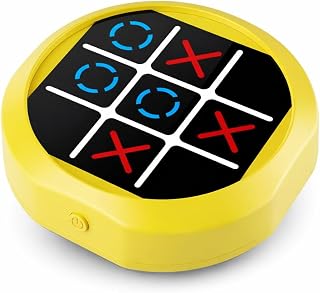 Jogo da Velha Eletrônico 3 em 1 com Luzes, Jogo da Memória e Jogo Topeira, Brinquedo Interativo Portátil com Som e Luz, Jogo Educativo Infantil