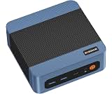 BOSGAME E5 Mini PC Ryzen 3 5300U, 8GB RAM DDR4, SSD 256GB, Dual LAN, Suporte para 3 Monitores 4K,