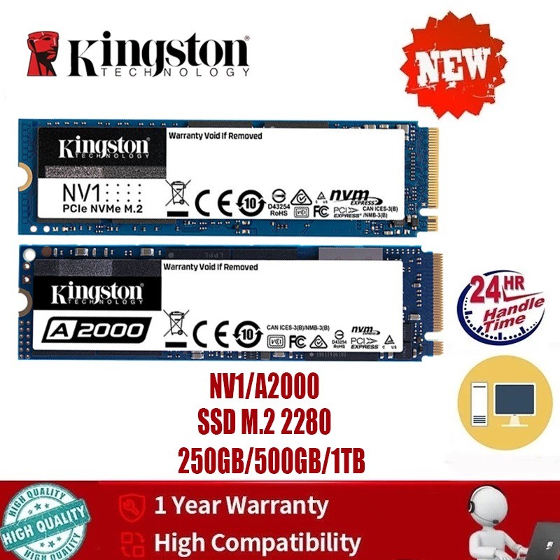 SSD NV1 M2 NVMe PCIe A2000 250GB 500GB 1TB Unidade De Estado Sólido Interna 240G 480G 1TB M . 2 2280 Nova Atualização De