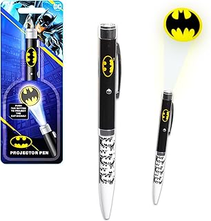 BATMAN Conjunto De Canetas Projetoras - Pacote Com Caneta Esferográfica Luz E Adesivos, Papelaria, Presente, Material Escritório Para Crianças, Adolescentes Adultos