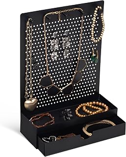 Geguton - Porta-Joias Gaveta - Organização Prática e Design Sofisticado - Ideal para Decoração e Acessórios - Preto Fosco