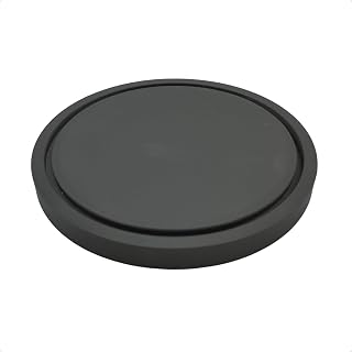 Porta Copos Descanso de Copos Redondo Minimalista Moderno Proteção Mesa Bebidas Decoração Cozinha Sala Escritório ELETROSTOCK SHOP (Preto)