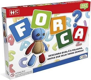 Pais & Filhos Jogo da Forca Educativo para Alfabetização Infantil | Jogo de Tabuleiro de Palavras | Estimula Vocabulário, Raciocínio Lógico e Concentração | 2 a 4 Jogadores | +7 Anos