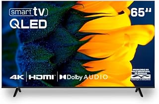 Smart TV HQ QLED 65 Polegadas 4K Dolby Audio Wi-Fi Bluetooth 3 HDMI 2 USB RJ45 Netflix HQ-QLED65SM