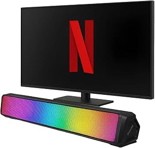 Caixa De Som Soundbar Tv PC Notebook Computador Home Theater Led Speaker Conexão P2