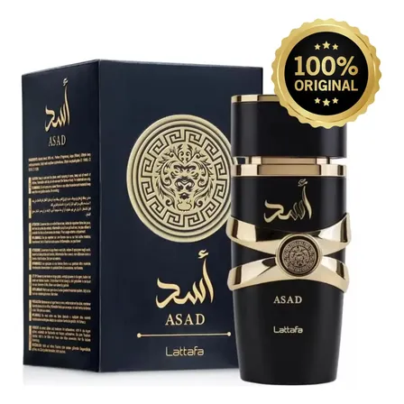 Perfume Lattafa Asad 100ml Eau De Parfum Original Árabe Original Com Nota Fiscal E Selo Origina