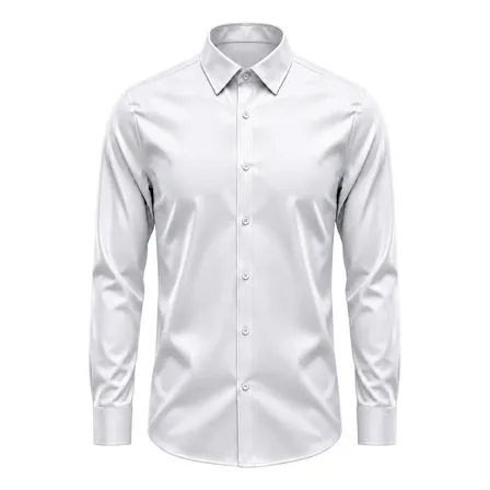 Camisa Social Masculina Slim Fit Premium Passa Facil Branco Liso M