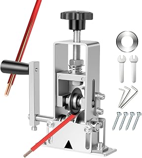 Máquina Manual de Descascar Fios Descascador Elétrico Ajustável Acionado a | Máquina Descascadora Cabos Elétricos Para Fiação Industrial Reciclagem HVAC Eletrodomésticos