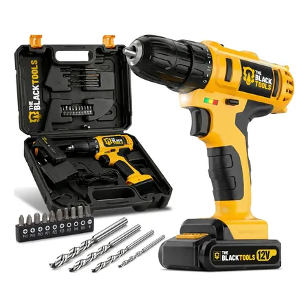 Furadeira Parafusadeira Sem Fio A Bateria Tb-12e 12v