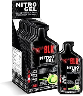 Repositor Nitro Gel Display c/ 10 unidades 30g Sabor Limão - Blk Performance