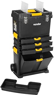 Vonder, Caixa para Ferramentas, Plástica, com Rodas, 46,0 Cm X 26,0 Cm X 82,0 Cm, Crv 0500