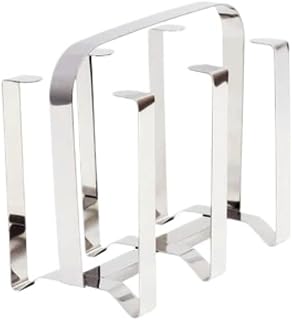 Porta Copos em Aço Inox para 6 Unidades Escorredor de Mesa para Pia e Organização de Cozinha