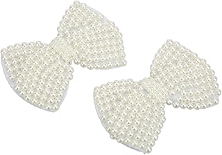 Flor de Sapato da Moda, Design de Pérola Multifuncional, Decoração Fácil DIY para Sapatos e Bolsas, Conjunto de 2 PeçAs para Todas As Ocasiões