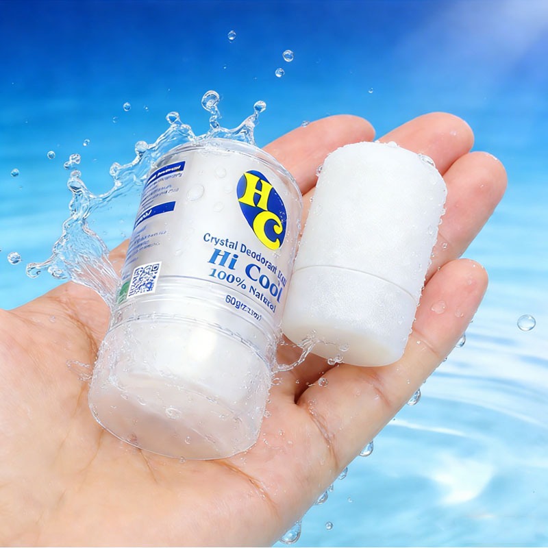 Kit 2 Desodorante Natural Pedra Cristal 60g | Sem Cheiro Não Mancha Roupa